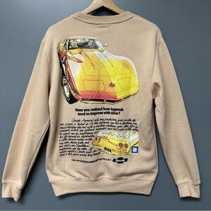 NWT Chemistry Chevrolet Corvette Sweatshirt Men's Small Pullover Crew Neck